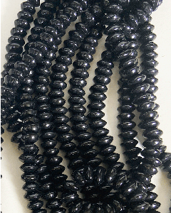 18302 - Sort Glas streng 10x5mm