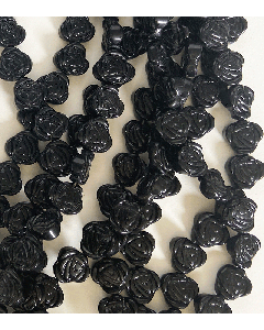 18304 - Sort Glas streng 14mm