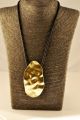 15287 - Halskæde med forgyldt vedhæng
