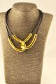 15290 - Halskæde med forgyldt vedhæng