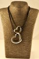 15291 - Halskæde med forsølvet vedhæng