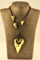 15295 - Halskæde med forgyldt vedhæng