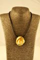 15305 - Halskæde med forgyldt vedhæng