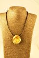 15323 - Halskæde med forgyldt vedhæng